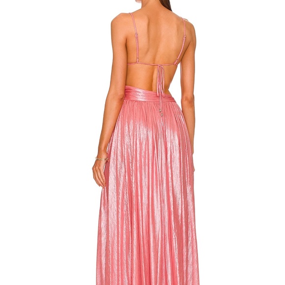 Retrofete Aglaia Dress in Calypso Coral - Picture 3 of 10